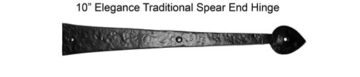 01. 10" Decorative Flat end Spear Hinge