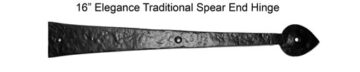 02. 16" Decorative Flat end Spear Hinge