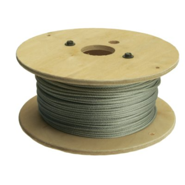 11. 1/8" GAC Torsion Cable 7x19 Reel (500 ft)