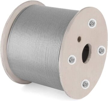 12. 5/32" GAC Torsion Cable 7x19 Reel (500 ft)